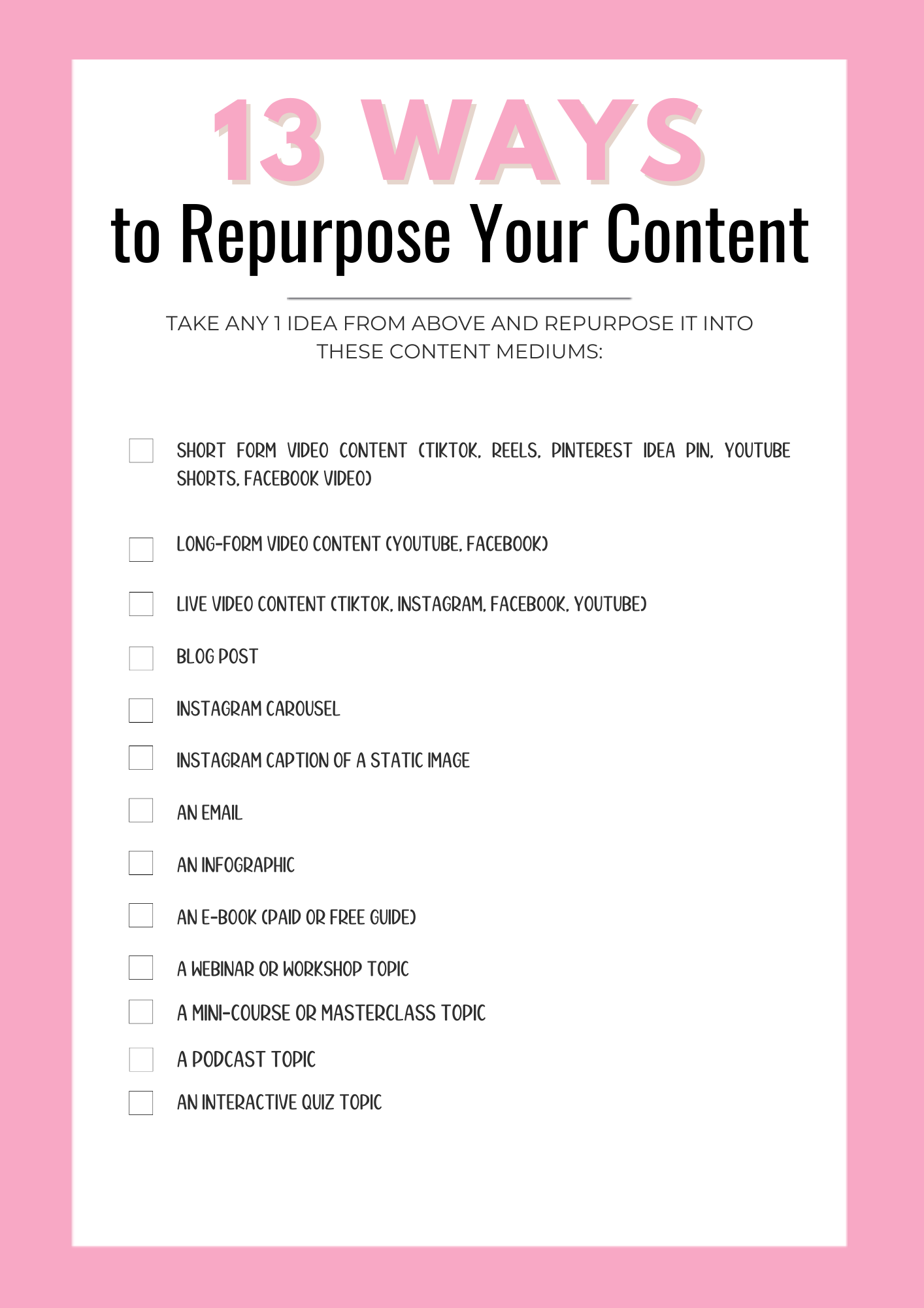 DFY Creative Content Ideas Vault