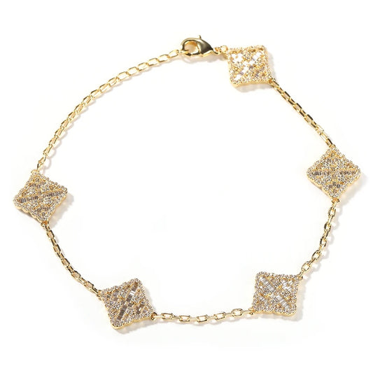Icy Clover Bracelet “Gold”