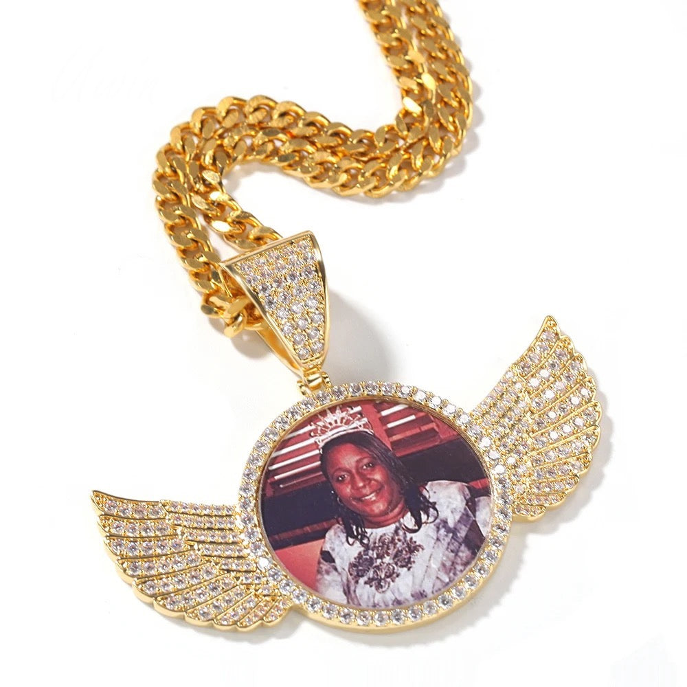 Wings Photo Necklace