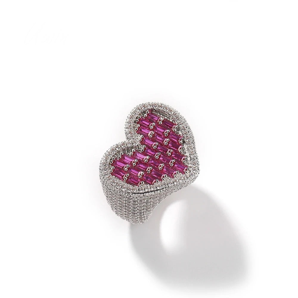 Crushed Heart Ring “Purple”