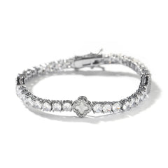 Allure White Tennis Bracelet