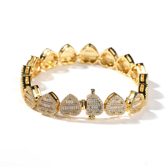 Crushed Heart Bracelet “Gold”