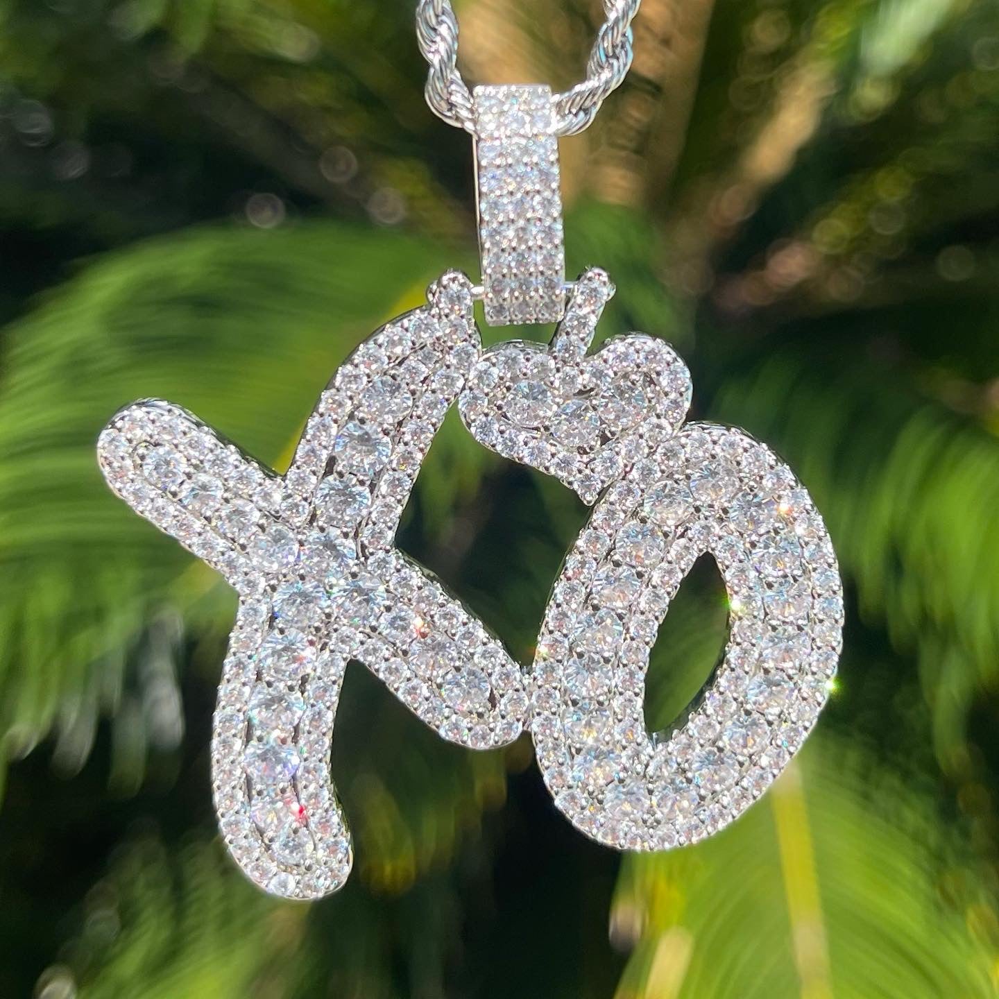 “Xo” Necklace Pendant “Silver”