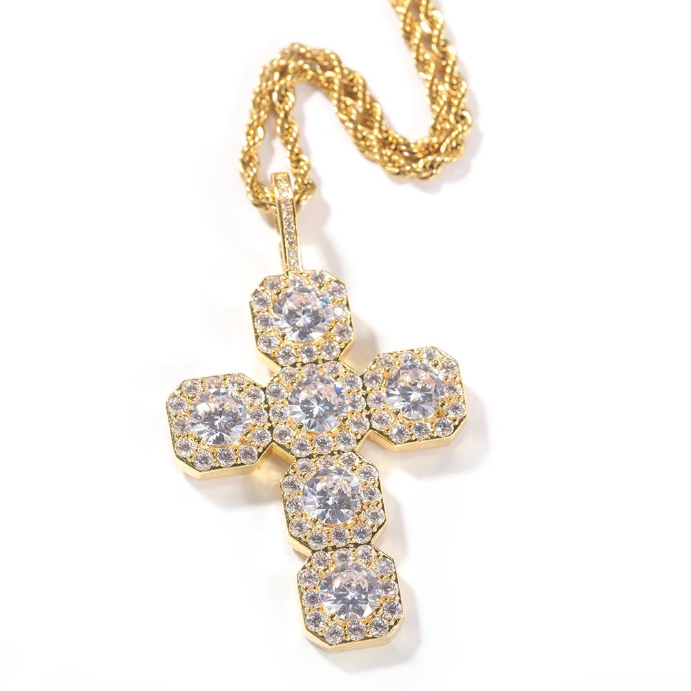 Deluxe Cross Necklace “Gold”
